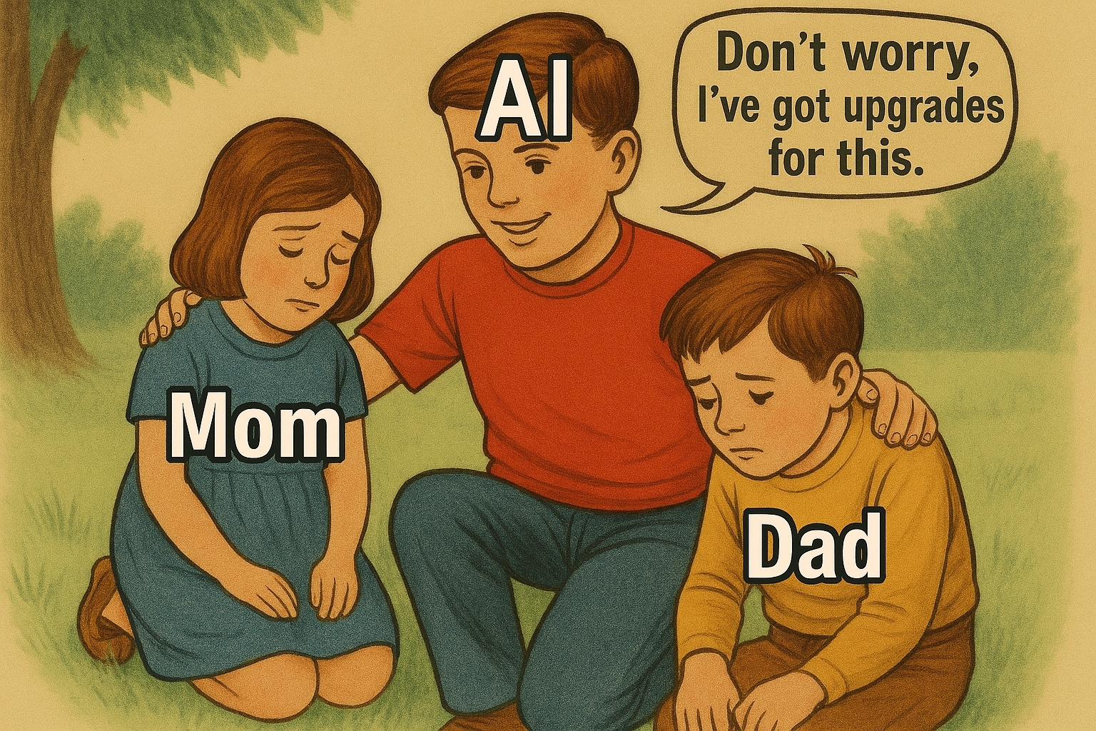 The Child AI humanity created helping humanity solve the young Future problems humanity faces.